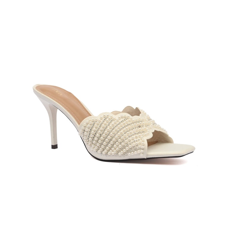 Zara Faux Pearl Sling back Heel Sandal Woman 25105-2 - 1