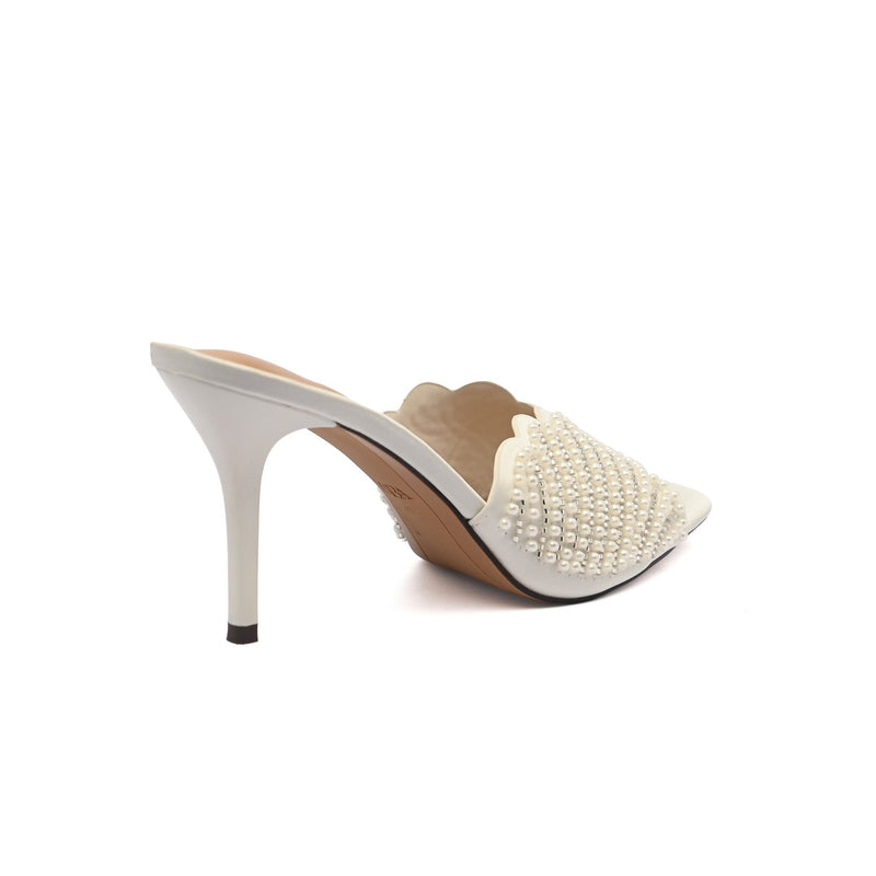Zara Faux Pearl Sling back Heel Sandal Woman 25105-2 - 2