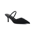 Zara stiletto heel woman court shoe featuring a sheer beaded mesh upper a pointed toe 8326 - 4