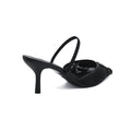 Zara stiletto heel woman court shoe featuring a sheer beaded mesh upper a pointed toe 8326 - 5
