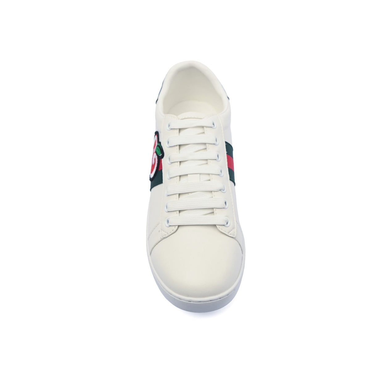 Gucci Ace Low 'GG Apple Patch' sneaker in white Woman G34087 . - 3