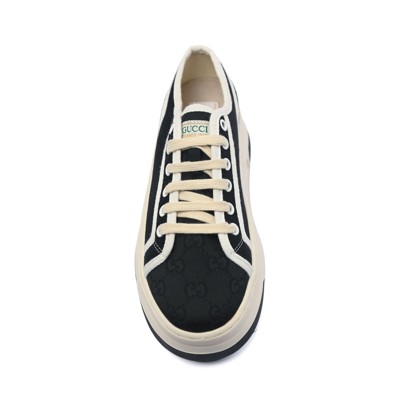 Gucci GG Canvas Platform Sneaker in Black and White GU595 - 3