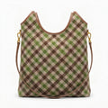 Miu Miu Ivy canvas and leather bag for Women Mirror Length 40 cm - Width 32 cm 2582 Brown - 3