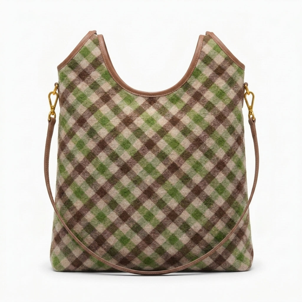Miu Miu Ivy canvas and leather bag for Women Mirror Length 40 cm - Width 32 cm 2582 Brown - 3