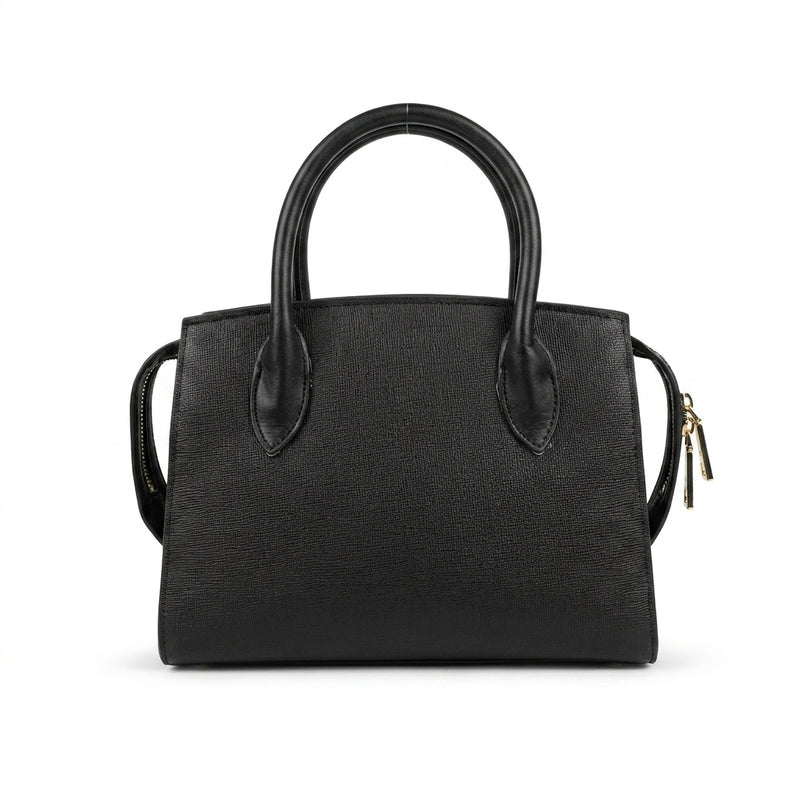 Prada Saffiano Cuir Calfskin Medium Monochrome Length 24 cm - Width 24 cm Mirror Woman 2009 Black - 3