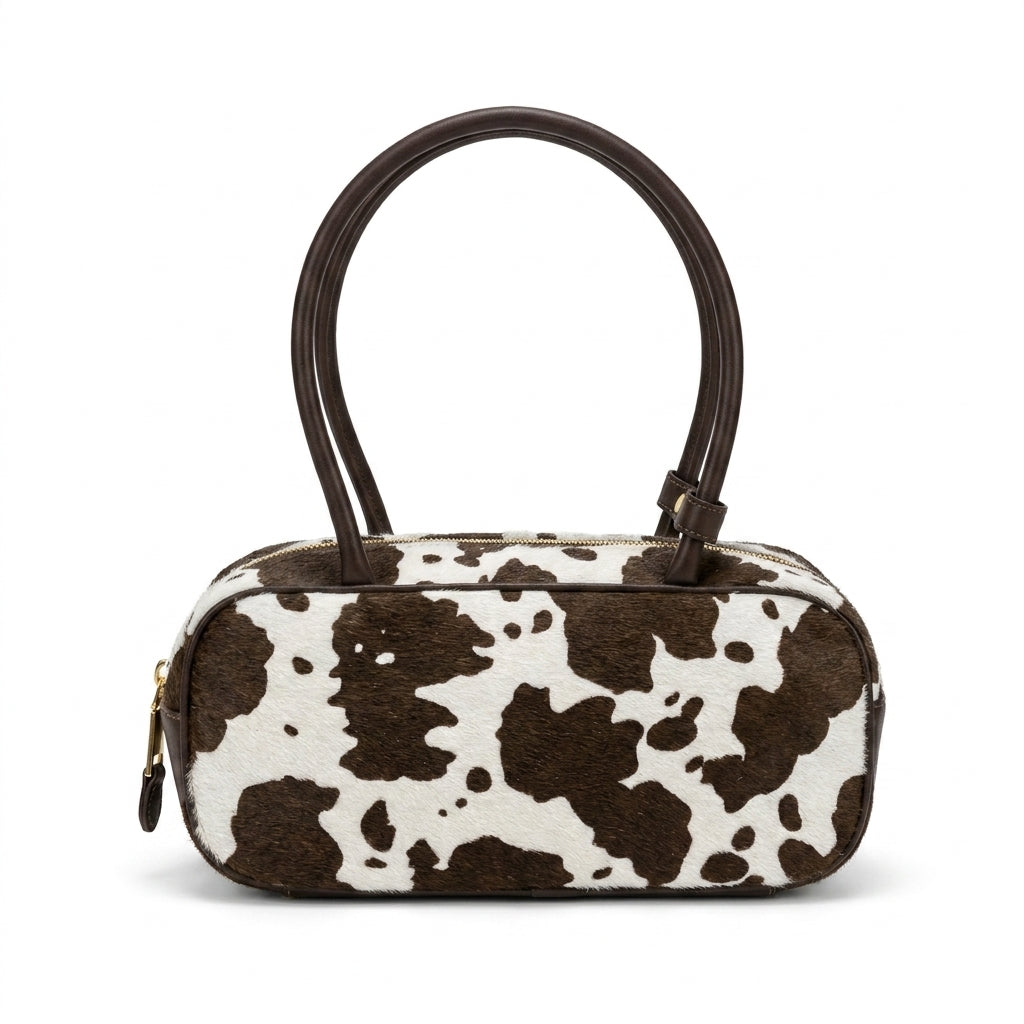 Miu Miu Beau Tartan Small Wool-Blend Top Handle Bag Length 10 cm - Width 27 cm Mirror Woman 2581 Coffee - 3