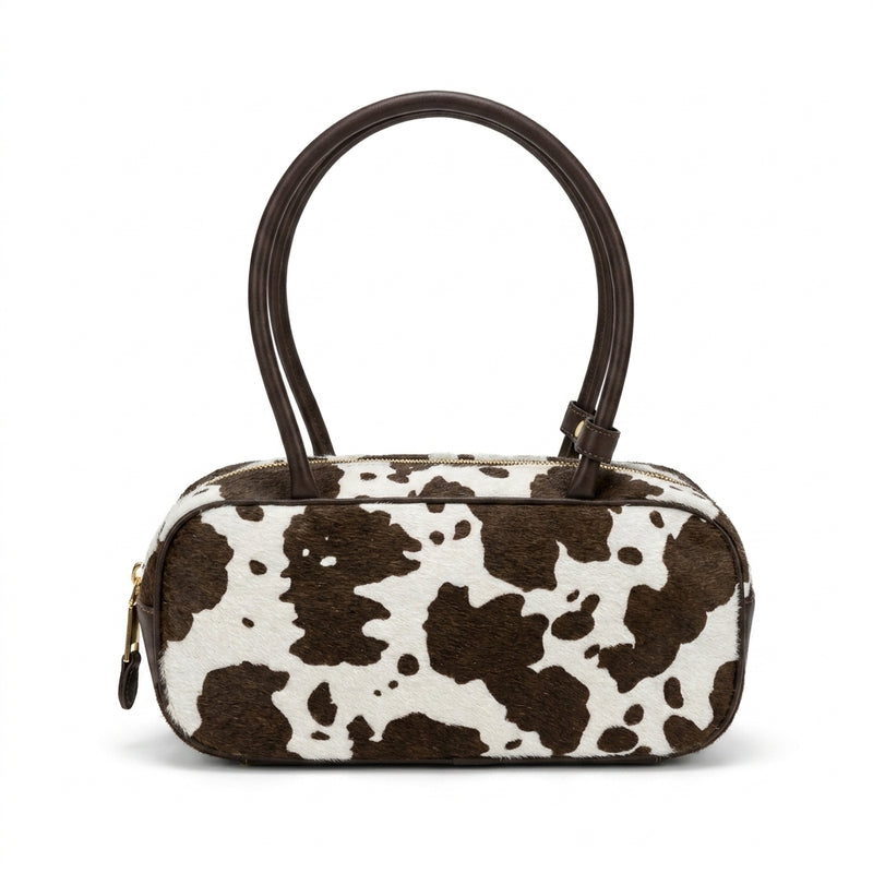 Miu Miu Beau Tartan Small Wool-Blend Top Handle Bag Length 10 cm - Width 27 cm Mirror Woman 2581 Coffee - 3