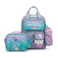 Jasminestar 3PCS Backpacks For Girls School Backpacks For Students Kids 2975 Purple - 1