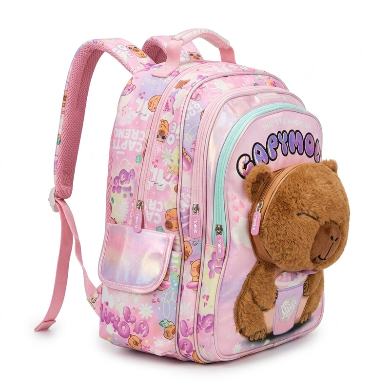 Teddy bearChimola Gatito Teddy bear design Bag School Kids Size (18) 2978 Pink - 4