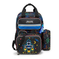 Jasminestar 3PCS Backpacks Drawing Of A Space Man School Backpacks For Students Kids 2975 Black - 5