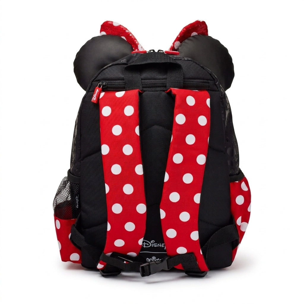 Smiggle Bags Mini Mouse Backpack 15 Inch School Kids 2982 Black&Red - 3
