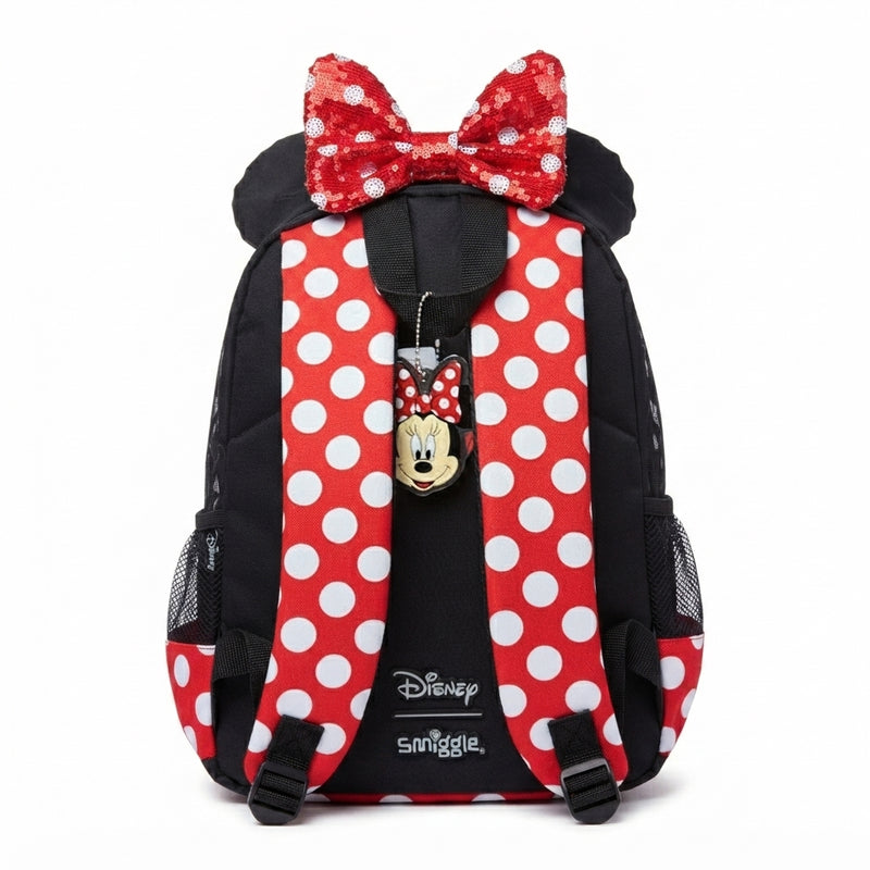 Smiggle Bags Mini Mouse Backpack 17 Inch School Kids 2979 Black&Red - 3