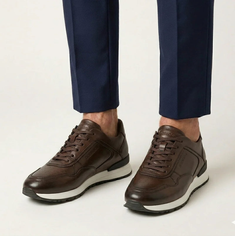 Ultra-Light Sneakers Robinson A2589-1 Coffee - 3