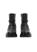 Orion Ringed Heeled Half Boots High Quality with Buckle Detail Woman 17726AH6 Black - 5