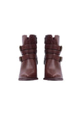 Orion Ringed Half Boots High Quality with Buckle Detail Woman 17726AH9 Burgundy - 6