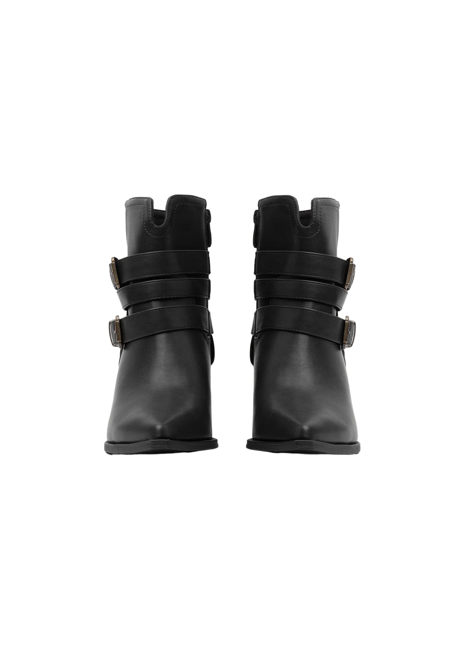 Orion Ringed Half Boots High Quality with Buckle Detail Woman 17726AH9 Black - 6