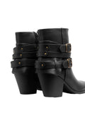 Orion Ringed Half Boots High Quality with Buckle Detail Woman 17726AH9 Black - 5