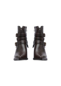 Orion Ringed Half Boots High Quality with Buckle Detail Woman 17726AH9 Coffee - 6