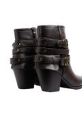 Orion Ringed Half Boots High Quality with Buckle Detail Woman 17726AH9 Coffee - 5