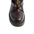 Orion Women's High Quality Half Boot with Zipper 125000H05 Brown - 10