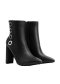 Orion Ringed Heeled Half Boots High Quality Woman 131026709 Black - 4