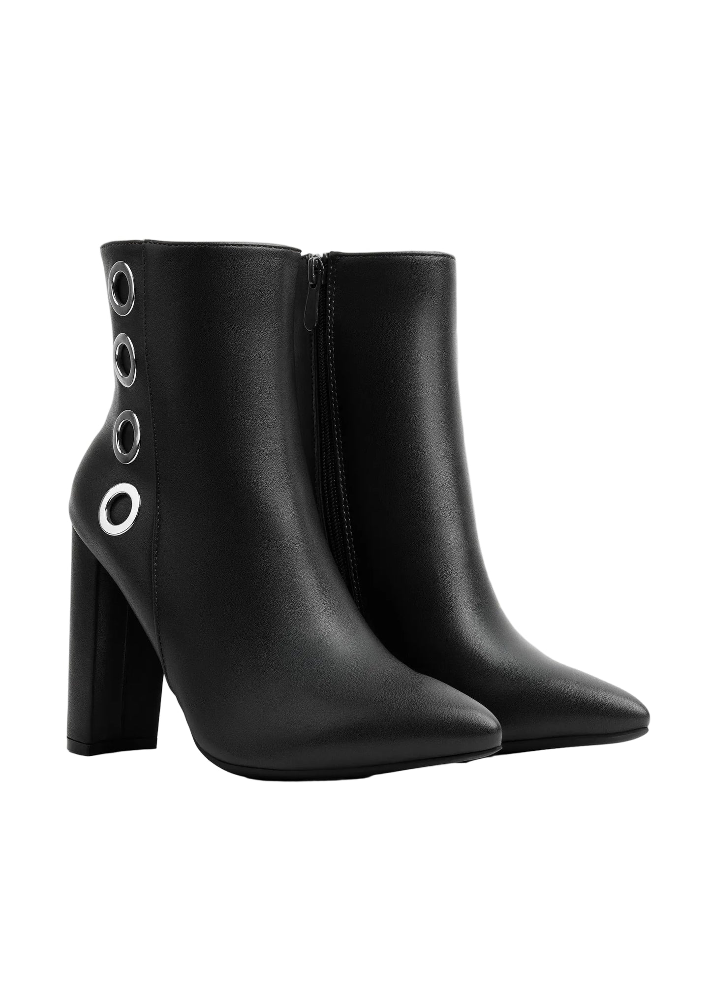 Orion Ringed Heeled Half Boots High Quality Woman 131026709 Black