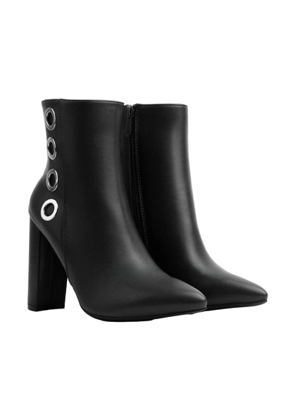 Orion Ringed Heeled Half Boots High Quality Woman 131026709 Black