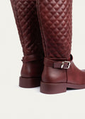 High Quality Design Tan Classic Boots with Buckle Detail 131026707 Burgundy - 6
