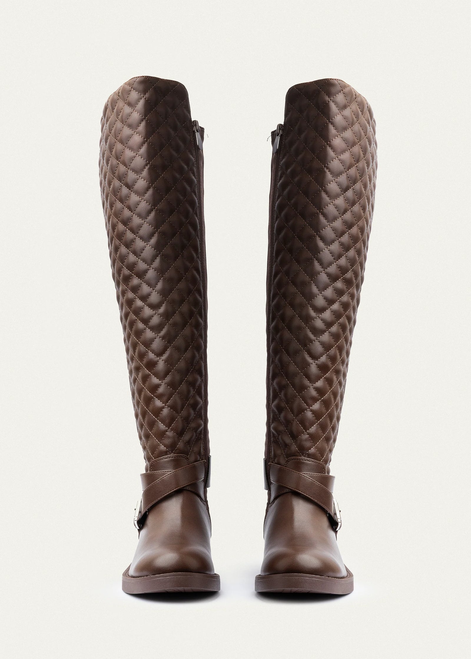 High Quality Design Tan Classic Boots with Buckle Detail 131026704 Brown - 4