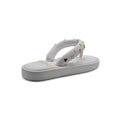 Chanel Lambskin Quilted Padded Charms Thong Sandals Woman XJC3134 White - 2