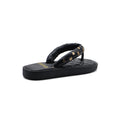 Chanel Lambskin Quilted Padded Charms Thong Sandals Woman XJC3134 Black - 2