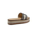 Christian Dior Dway Canvas Platform Raffia Chambray Jacquard Dioract Sandals Woman 2393 Beige - 2
