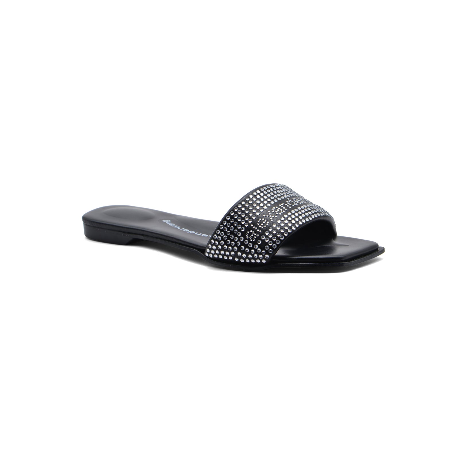 Alexander Wang Vy Crystal Embellished Slide Sandal Women 2025-6 Black - 1