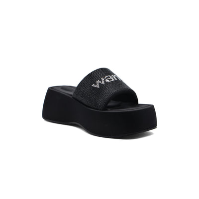 Alexander Wang Slippers High Sole Comfortable Open Back Woman 2907-3 Black