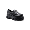 Prada Monolith Patent Leather Loafers Woman A9016 Black - 1