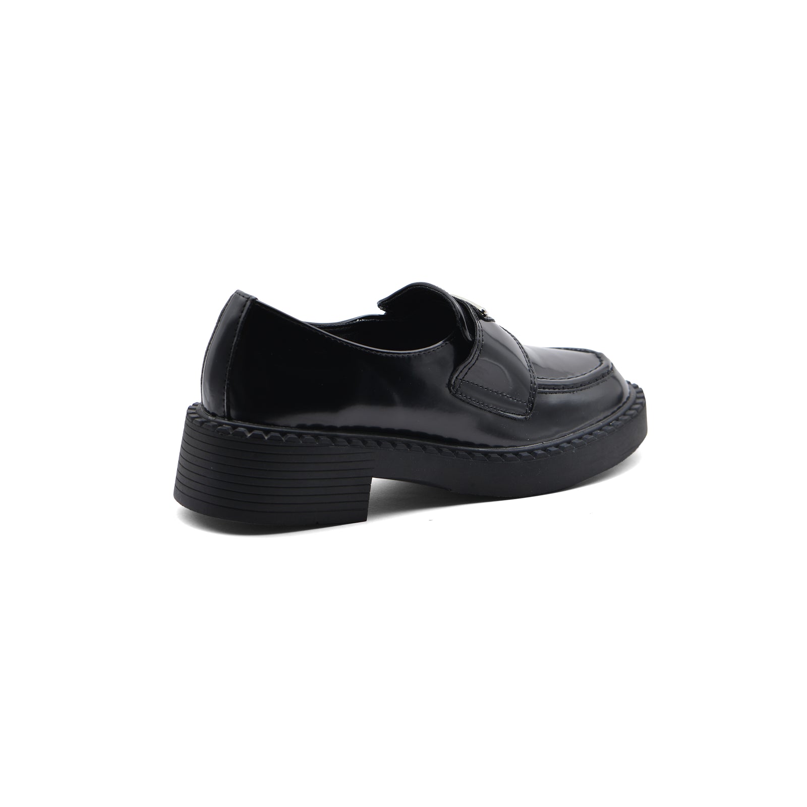 Prada Brushed Spazzolato Leather Loafers Woman 868 Black - 2