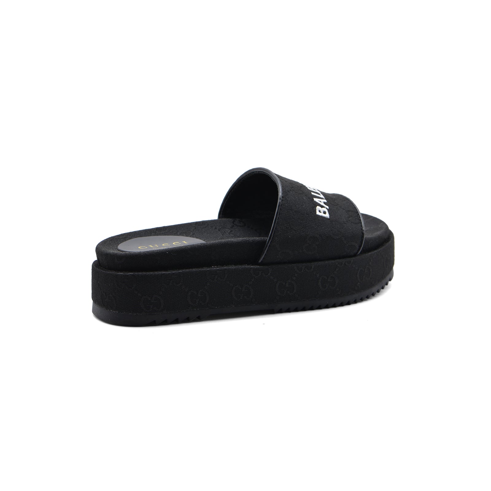 Gucci x Balenciaga Platform slide sandals for Women 2020-3 Black - 2