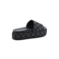 Gucci New Denim GG Monogram Angelina Platform Slide Woman 2020 Black - 2