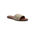 Louis Vuitton Lock It Flat Mule Monogram Sandals Woman L-118 Beige - 1