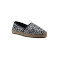Loewe Owen Logo Jacquard Espadrille Woman 29762 Black - 1