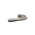 Fendi Baguette Cuoio Romano leather Signature Logo Slide Sandal Woman 1892-1 Beige - 2