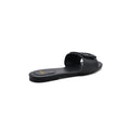 Fendi Baguette Cuoio Romano leather Signature Logo Slide Sandal Woman 1892-1 Black - 2