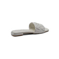 Miu Miu Leather Slides Sandals Summer Classic Leisure Flip Flops Slippers Women 3508 White - 2