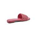 Miu Miu Leather Slides Sandals Summer Classic Leisure Flip Flops Slippers Women 3508 Pink - 2