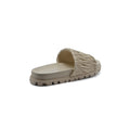 Miu Miu Designer Slides Nappa Leather Beach Slipper Woman 20343 Beige - 2