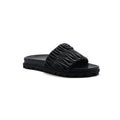 Miu Miu Designer Slides Nappa Leather Beach Slipper Woman 20343 Black - 1