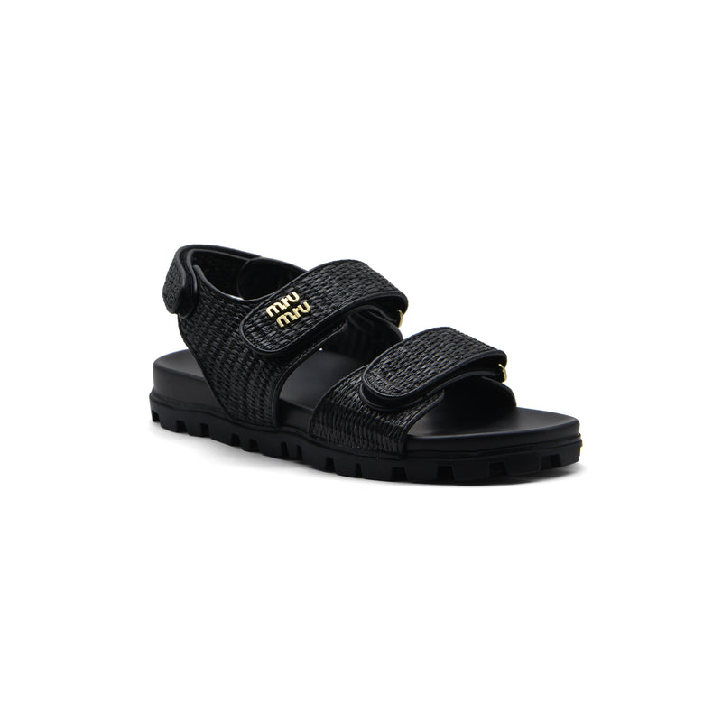 Miu Miu Canvas slide sandals for Women 3133-3 Black - 1