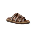 Celine Tippi Leather Leather Sandal Woman H001 Brown - 1