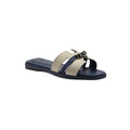 Hermes Calfskin Matte Alligator Giulia Sandals Woman H9-6 Navy - 1