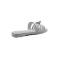 Hermes Calfskin Matte Alligator Giulia Sandals Woman H906 White - 2